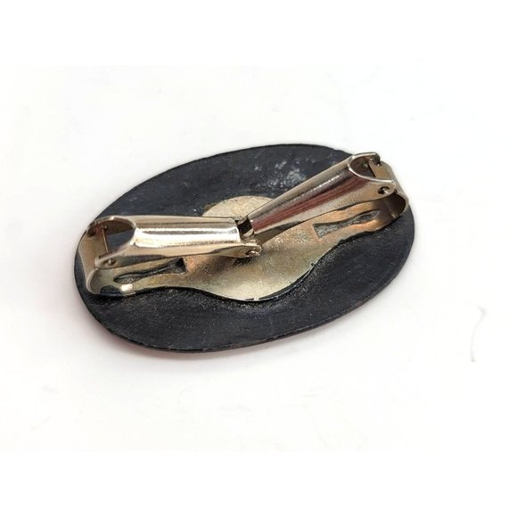 Vintage Seven Pin Brooch Lot Round Rabbit Dinosaur Jupiter Cook 1970s CT525 - Picture 15 of 16